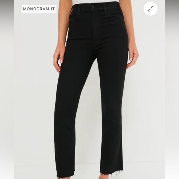 MOTHER hustler ankle fray in black - Picture 4 of 8